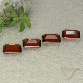 Gemme di Granato Piropo Rosso scuro naturale da 2.79 ct, Ottagonale / Taglio smeraldo, VS
