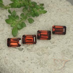 Gemme di Granato Piropo Rosso medio naturale da 2.28 ct, Ottagonale / Taglio smeraldo, VS