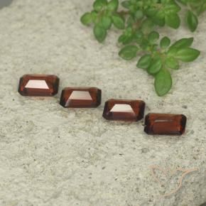 Gemme di Granato Piropo Rosso scuro naturale da 2.21 ct, Ottagonale / Taglio smeraldo, VS