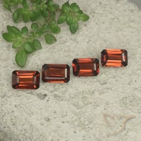 Gemme di Granato Piropo Rosso medio naturale da 2.16 ct, Ottagonale / Taglio smeraldo, VS