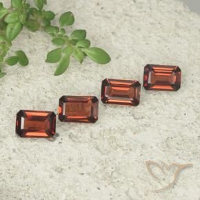 Gemme di Granato Piropo Sangria rossa naturale da 2.25 ct, Ottagonale / Taglio smeraldo, VS