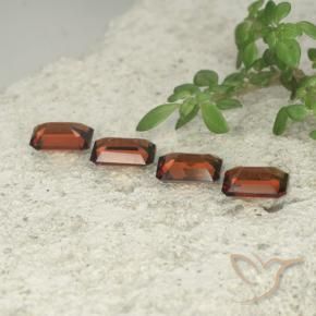Gemme di Granato Piropo Sangria rossa naturale da 2.25 ct, Ottagonale / Taglio smeraldo, VS