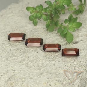 Gemme di Granato Piropo Rosso medio naturale da 2.11 ct, Ottagonale / Taglio smeraldo, VS