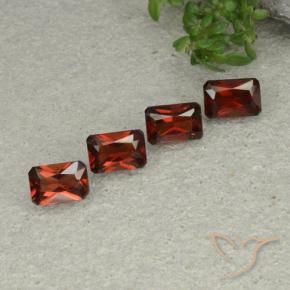 Gemme di Granato Piropo Rosso scuro naturale da 2.88 ct, Ottagonale / Taglio smeraldo, VVS-VS