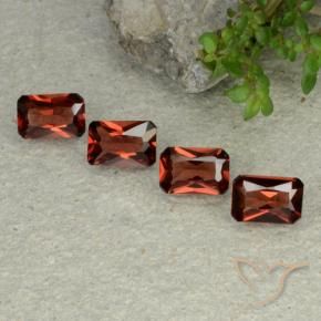 Gemme di Granato Piropo Sangria rossa naturale da 2.36 ct, Ottagonale / Taglio smeraldo, VVS-VS