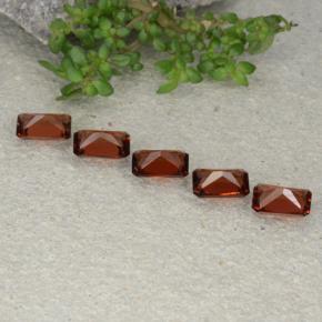Granato piropo naturale rosso da 2,76 ct, taglio smeraldo, VVS-VS