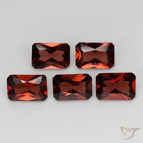 2.76ctw Naturale Rosso scuro Granato Piropo, Taglio smeraldo, VVS-VS