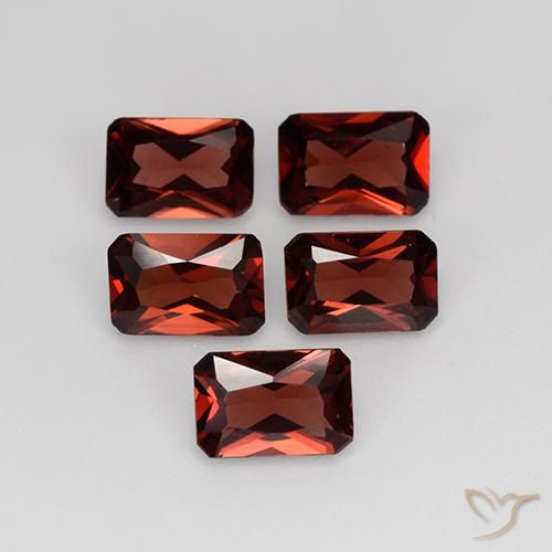Gemme di Granato Piropo Rosso scuro naturale da 2.76 ct, Ottagonale / Taglio smeraldo, VVS-VS