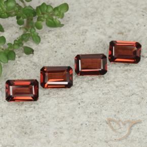 Gemme di Granato Piropo Rosso scuro naturale da 2.54 ct, Ottagonale / Taglio smeraldo, VVS-VS