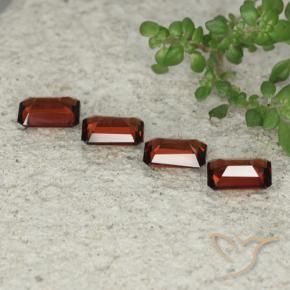 Gemme di Granato Piropo Rosso scuro naturale da 2.54 ct, Ottagonale / Taglio smeraldo, VVS-VS
