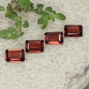 Gemme di Granato Piropo Rosso scarlatto naturale da 2.03 ct, Ottagonale / Taglio smeraldo, VS