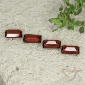 Gemme di Granato Piropo Rosso medio naturale da 2.17 ct, Ottagonale / Taglio smeraldo, VVS-VS