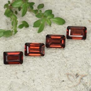 Gemme di Granato Piropo Rosso scuro naturale da 2.61 ct, Ottagonale / Taglio smeraldo, VS