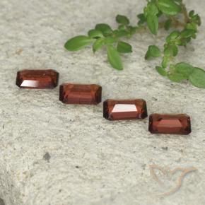 Gemme di Granato Piropo Rosso scuro naturale da 1.98 ct, Ottagonale / Taglio smeraldo, VS