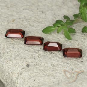 Gemme di Granato Piropo Rosso scuro naturale da 2.01 ct, Ottagonale / Taglio smeraldo, VS