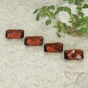 Gemme di Granato Piropo Rosso medio naturale da 2.45 ct, Ottagonale / Taglio smeraldo, VVS-VS