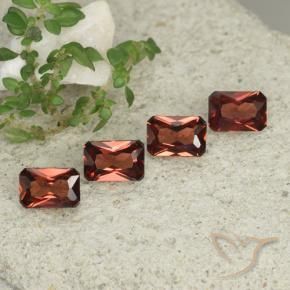 Gemme di Granato Piropo Rosso scuro naturale da 2.44 ct, Ottagonale / Taglio smeraldo, VVS-VS