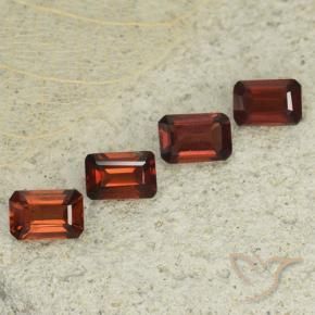 Gemme di Granato Piropo Rosso scuro naturale da 2.64 ct, Ottagonale / Taglio smeraldo, VS
