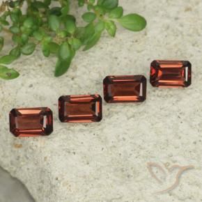 Gemme di Granato Piropo Rosso medio naturale da 2.18 ct, Ottagonale / Taglio smeraldo, VS