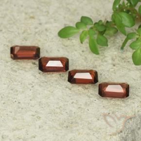 Gemme di Granato Piropo Rosso scuro naturale da 1.85 ct, Ottagonale / Taglio smeraldo, VS