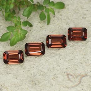 Gemme di Granato Piropo Rosso scuro naturale da 2.15 ct, Ottagonale / Taglio smeraldo, VS
