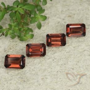 Gemme di Granato Piropo Rosso medio naturale da 2.70 ct, Ottagonale / Taglio smeraldo, VS