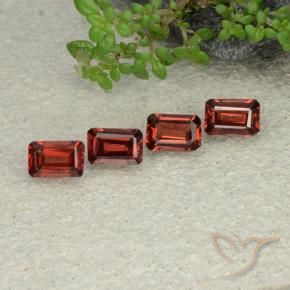 Gemme di Granato Piropo Rosso scuro naturale da 2.45 ct, Ottagonale / Taglio smeraldo, VS