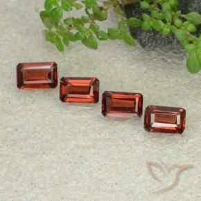 Gemme di Granato Piropo Rosso medio naturale da 2.12 ct, Ottagonale / Taglio smeraldo, VS