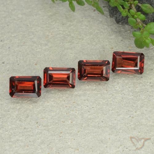 Gemme di Granato Piropo Rosso scuro naturale da 2.48 ct, Ottagonale / Taglio smeraldo, VS
