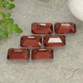 Gemme di Granato Piropo Rosso scarlatto naturale da 3.60 ct, Ottagonale / Taglio smeraldo, VS