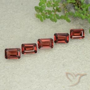 Gemme di Granato Piropo Rosso scarlatto naturale da 2.94 ct, Ottagonale / Taglio smeraldo, VS