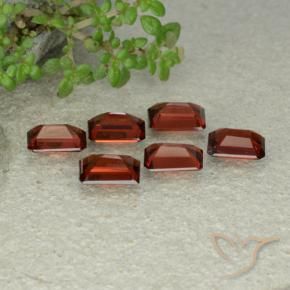 Gemme di Granato Piropo Rosso scarlatto profondo naturale da 3.99 ct, Ottagonale / Taglio smeraldo, VS