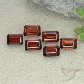 Gemme di Granato Piropo Rosso scuro naturale da 3.04 ct, Ottagonale / Taglio smeraldo, VS