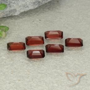 Gemme di Granato Piropo Rosso scuro naturale da 3.04 ct, Ottagonale / Taglio smeraldo, VS