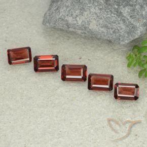 Gemme di Granato Piropo Rosso scuro naturale da 2.89 ct, Ottagonale / Taglio smeraldo, VS