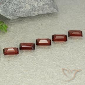 Gemme di Granato Piropo Rosso scuro naturale da 2.89 ct, Ottagonale / Taglio smeraldo, VS
