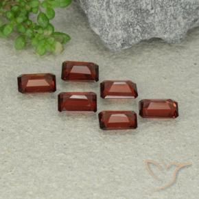 Gemme di Granato Piropo Rosso scarlatto profondo naturale da 3.66 ct, Ottagonale / Taglio smeraldo, VS
