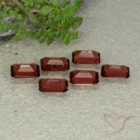 Gemme di Granato Piropo Rosso scuro naturale da 3.31 ct, Ottagonale / Taglio smeraldo, VS