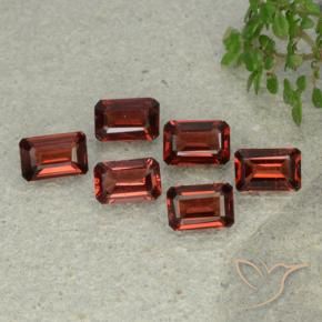 Gemme di Granato Piropo Rosso scuro naturale da 3.38 ct, Ottagonale / Taglio smeraldo, VS