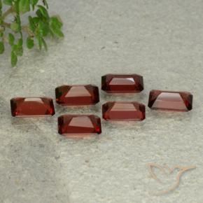 Gemme di Granato Piropo Rosso scuro naturale da 3.38 ct, Ottagonale / Taglio smeraldo, VS