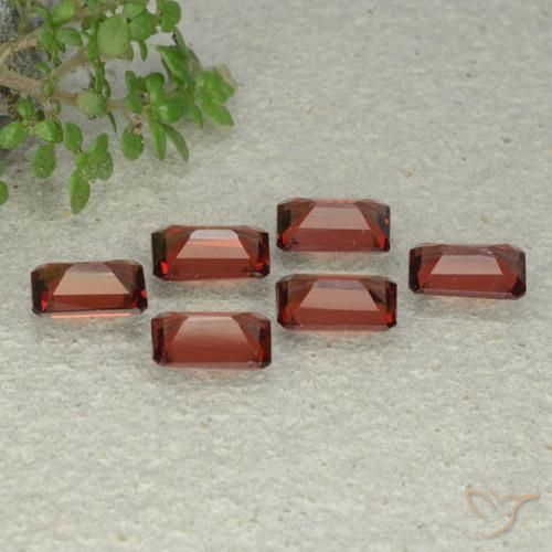 Gemme di Granato Piropo Rosso scuro naturale da 3.41 ct, Ottagonale / Taglio smeraldo, VS