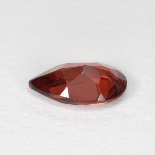 Granato Piropo Rosso medio naturale da 0.90 ct, Forma a pera, VVS-VS