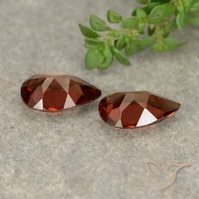 Gemme di Granato Piropo Rosso scuro naturale da 1.75 ct, Forma a pera, VVS-VS
