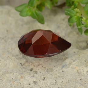 Granato piropo naturale rosso da 1,14 ct, taglio a pera, VVS-VS