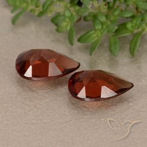 Gemme di Granato Piropo Rosso Merlot naturale da 1.98 ct, Forma a pera, VVS-VS