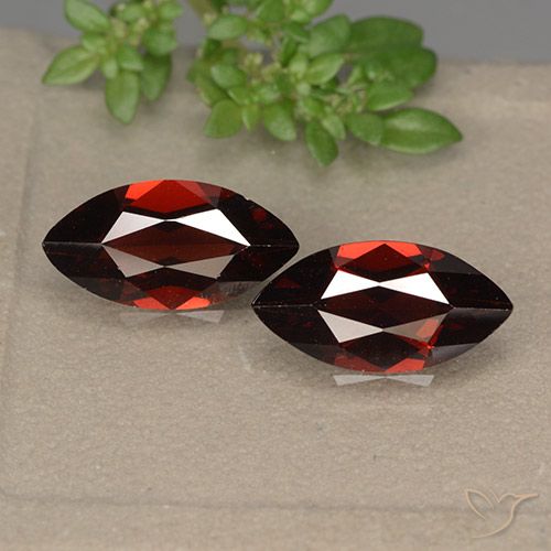 3.70ctw Naturale Rosso scuro Granato Piropo, Taglio marquise, VVS-VS