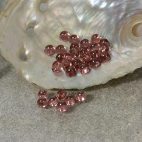 Granato piropo naturale rosso da 2,01 ct, taglio rotondo, trasparente