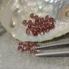 Granato piropo naturale rosso da 2,01 ct, taglio rotondo, trasparente