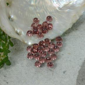 Gemme di Granato Piropo Rosso scuro naturale da 2.10 ct, Taglio rotondo, Trasparente