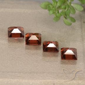 Gemme di Granato Piropo Rosso brillante naturale da 2.02 ct, Quadrato, VVS-VS
